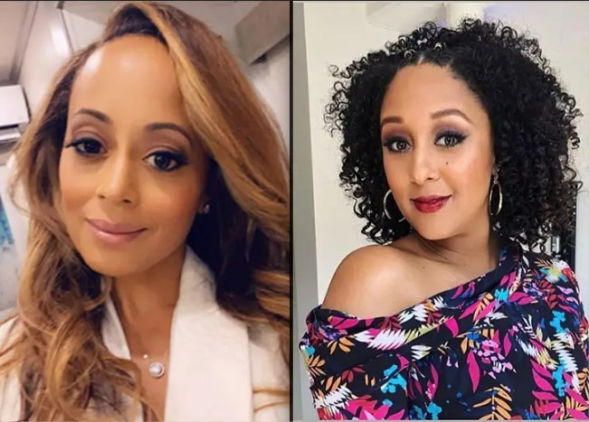 An image illustration of Essence Atkins twin sister