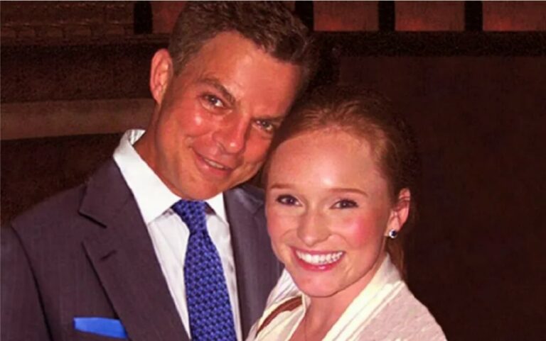 A photo of Virginia Donald and her and ex-husband Shepard Smith