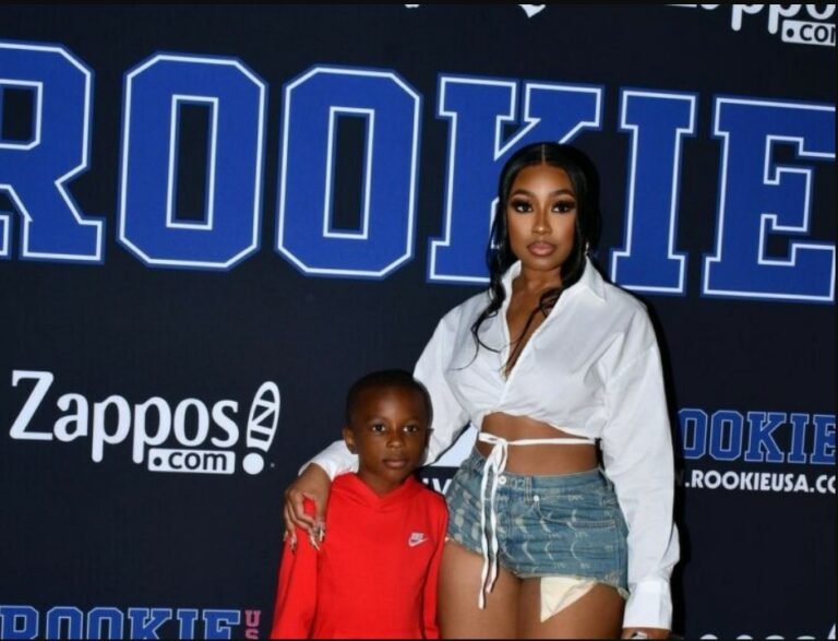 A photo of Yung Miami and her son Jai Malik Wiggins Jr.